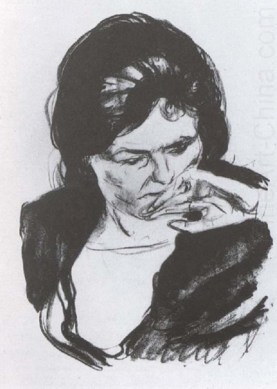 Head of girl, Edvard Munch